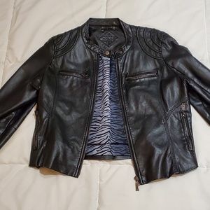 JouJou Black Leather Jacket
